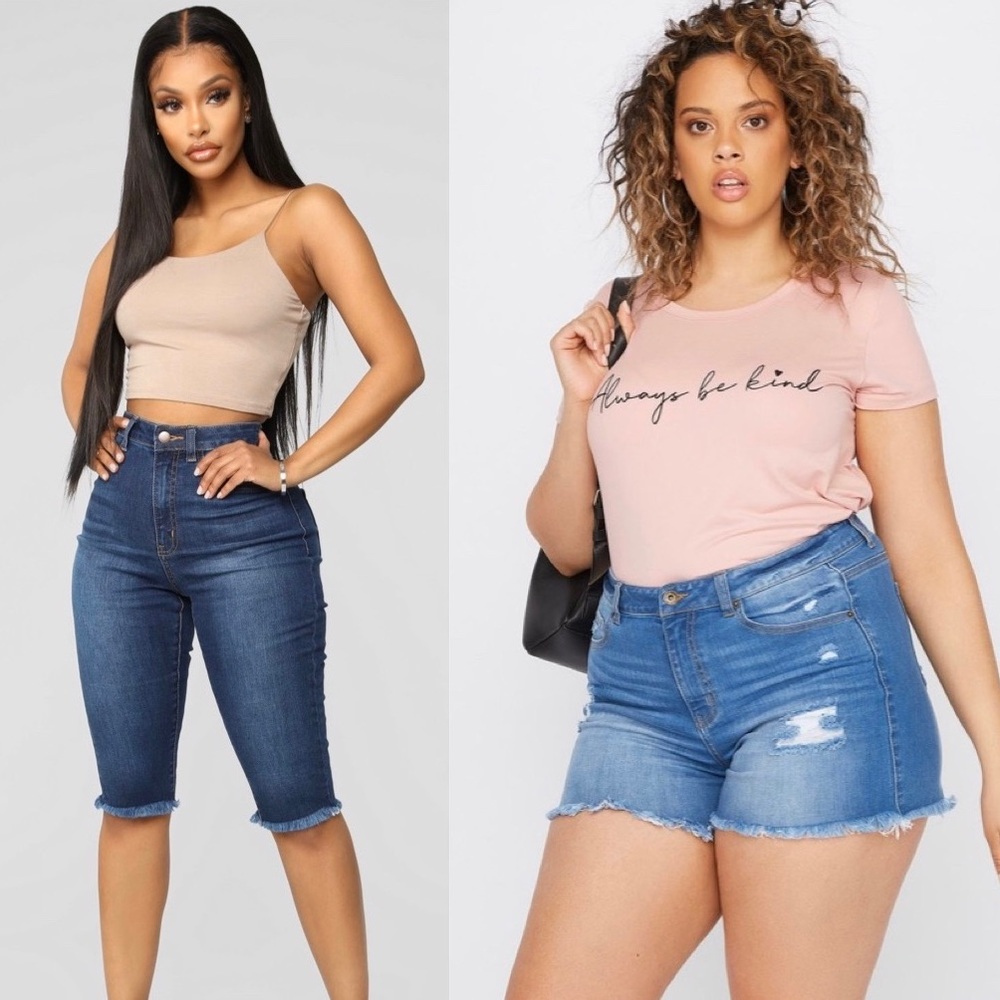 2/$10 Size 8 dark denim shorts bundle deal